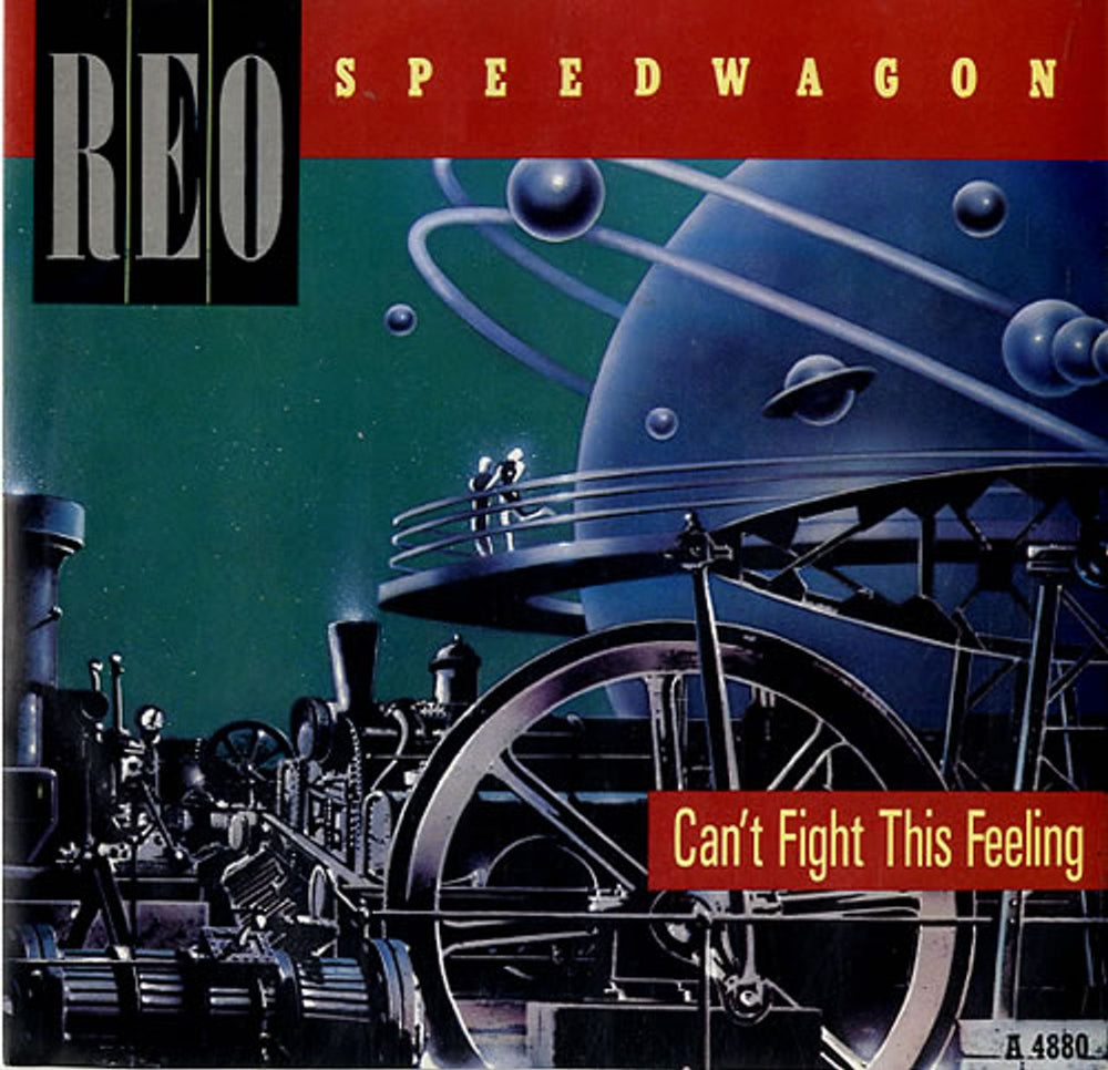 R.E.O. Speedwagon Can't Fight This Feeling - P/S UK 7" vinyl single (7 inch record / 45) A4880