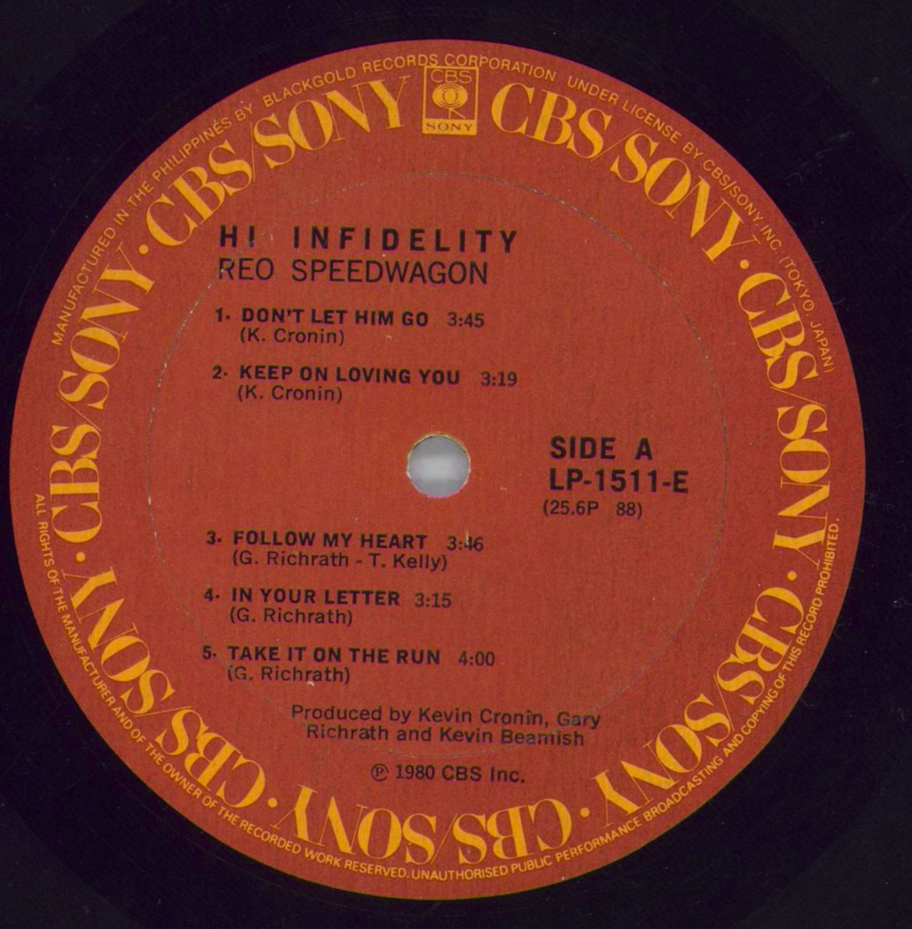 Reo Speedwagon Vinyl Album Hi Infidelity | informacionpublica.svet.gob.gt