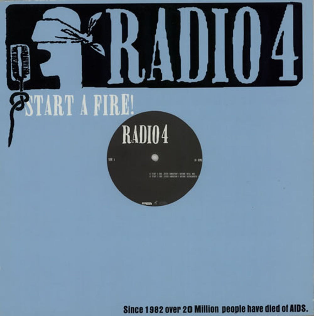 Radio 4 Start A Fire UK 12" vinyl single (12 inch record / Maxi-single) 202246