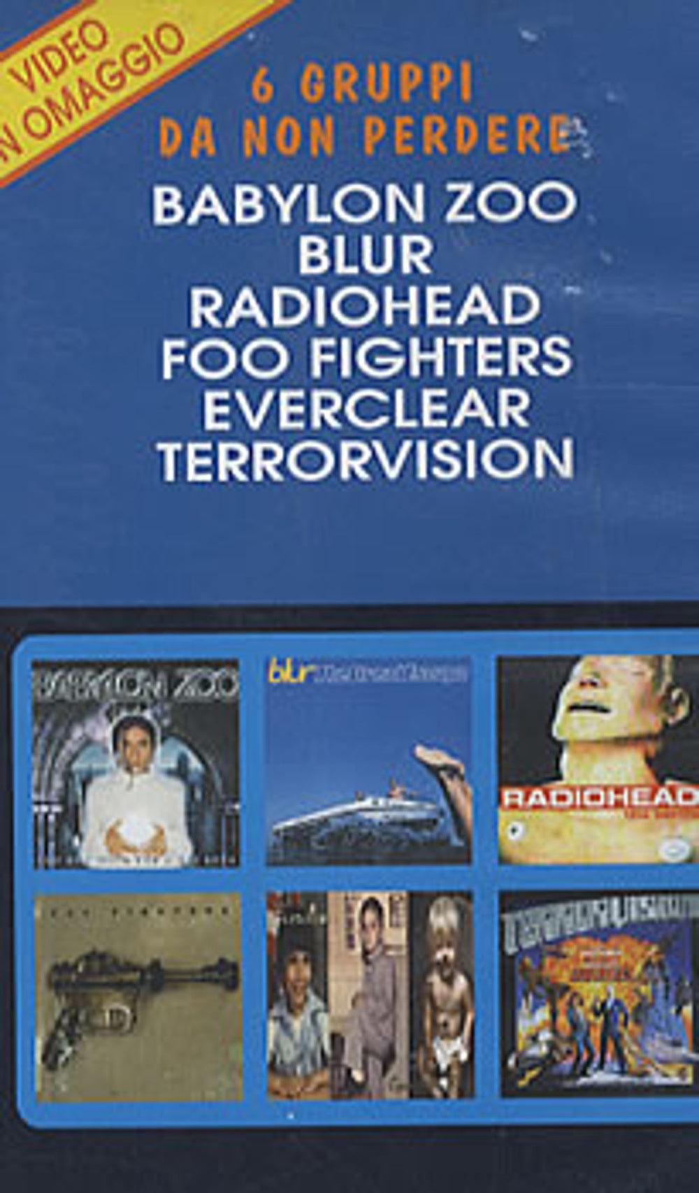 Radiohead High And Dry Italian video (VHS or PAL or NTSC) 724349171039