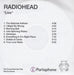 Radiohead Live UK Promo CD-R acetate CD ACETATE