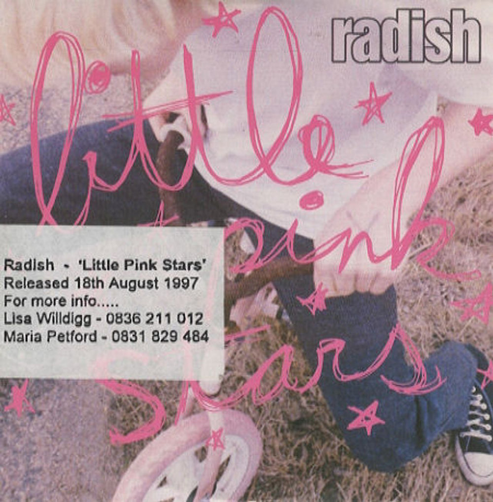 Radish Little Pink Stars UK Promo CD single (CD5 / 5") MERCJ492