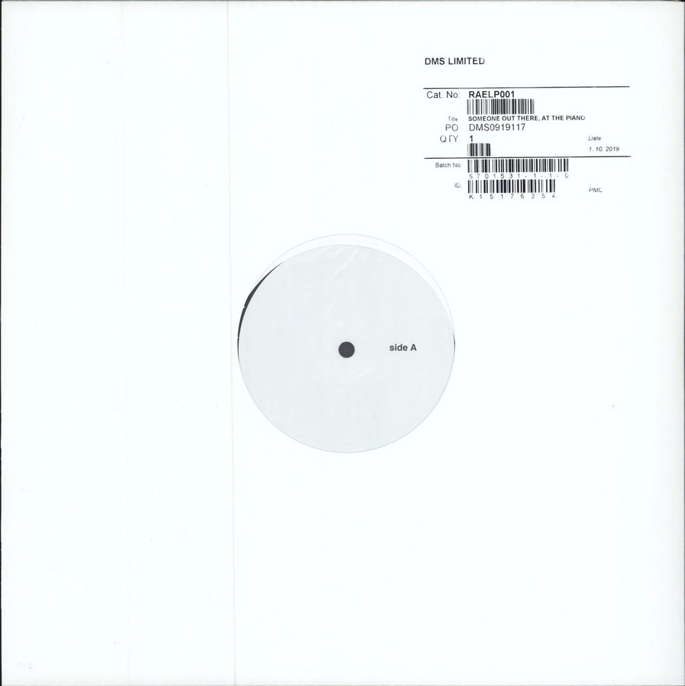 Rae Morris Someone Out There, At The Piano - White Label Test Pressing UK vinyl LP album (LP record) TEST PRESSING