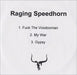 Raging Speedhorn F**k The Voodooman UK Promo CD-R acetate CD-R ACETATE