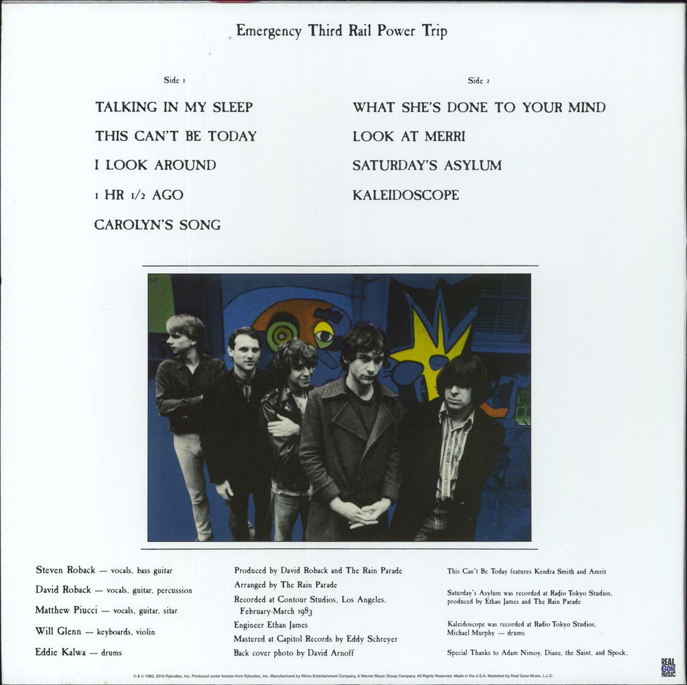 Rain Parade Emergency Third Rail Power Trip - Green Vinyl US vinyl LP album (LP record)