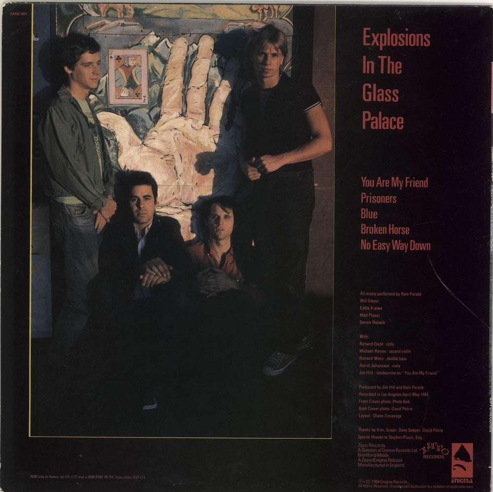 Rain Parade Explosions In The Glass Palace - EX UK 12" vinyl single (12 inch record / Maxi-single)