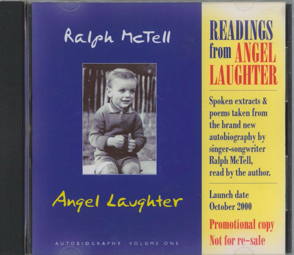 Ralph McTell Angel Laughter - Autographed UK book 9781902684024