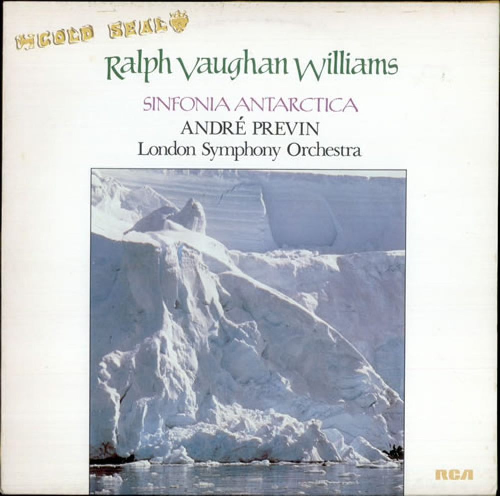 Ralph Vaughan Williams Sinfonia Antarctica German vinyl LP album (LP record) GL43582