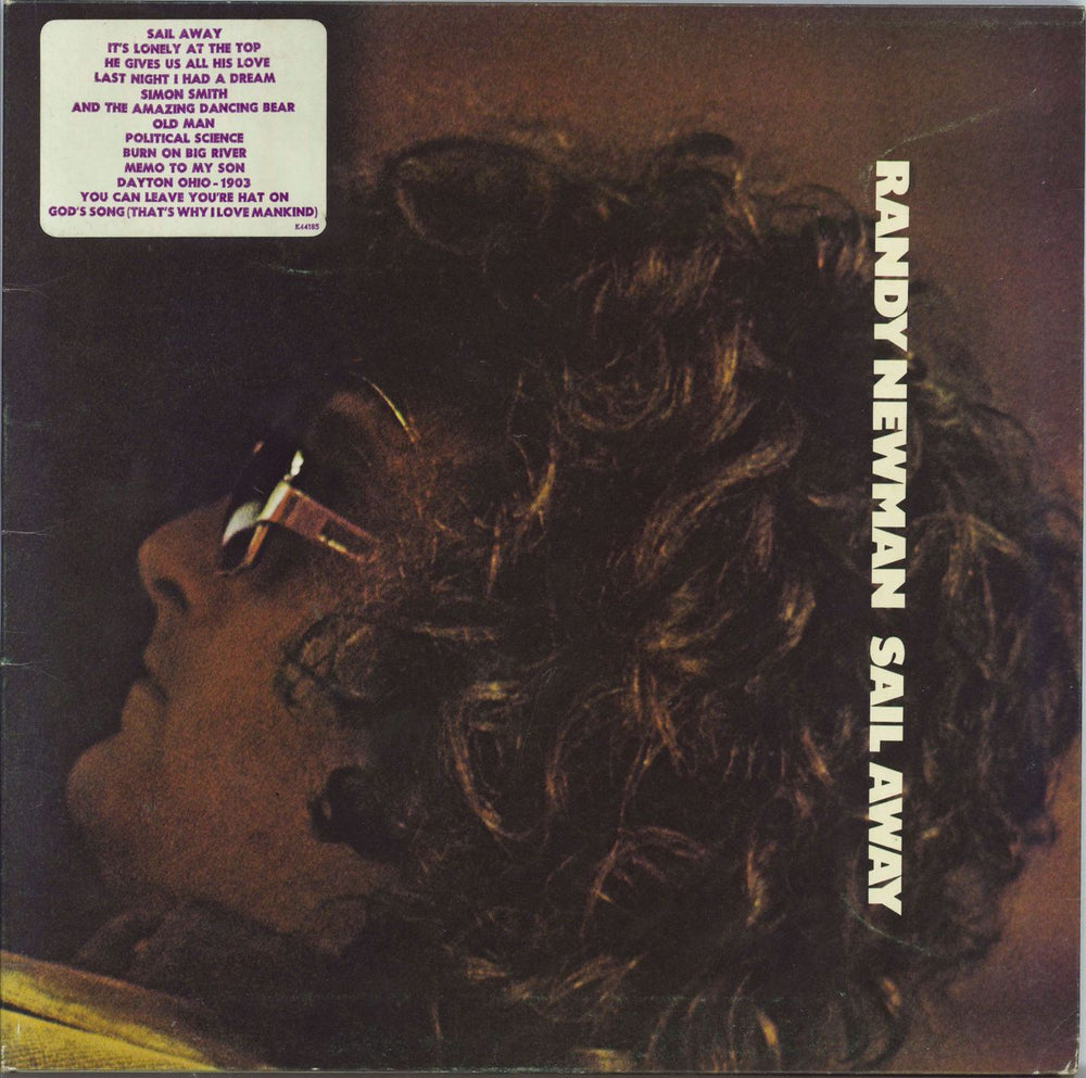 Randy Newman Sail Away + Hypestickered + Poster UK vinyl LP album (LP record) K44185