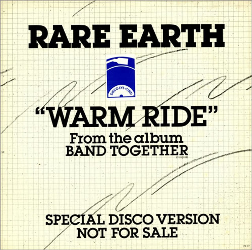 Rare Earth Warm Ride US Promo 12" vinyl single (12 inch record / Maxi-single) PR-37