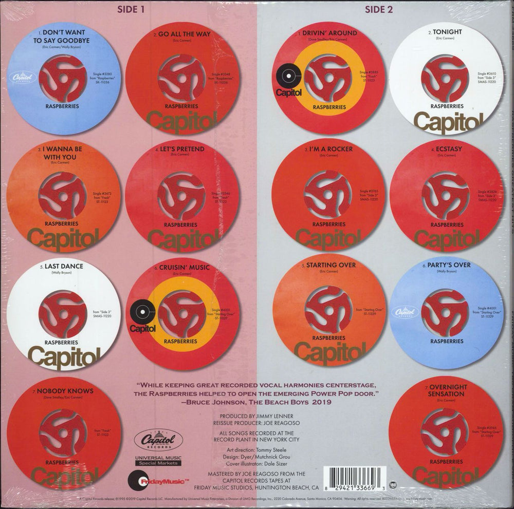 Raspberries Greatest Hits UK vinyl LP album (LP record) 829421336693