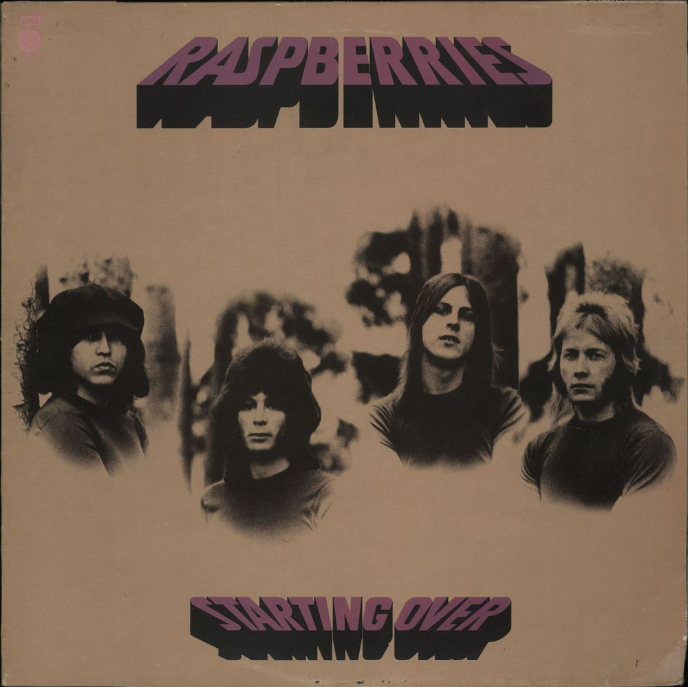 Raspberries Starting Over UK vinyl LP album (LP record) E-ST11329