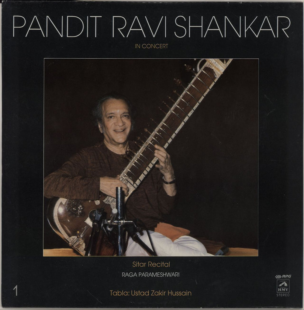 Ravi Shankar In Concert - Volumes 1 & 2 Indian 2-LP vinyl record set (Double LP Album) EASD1495/6