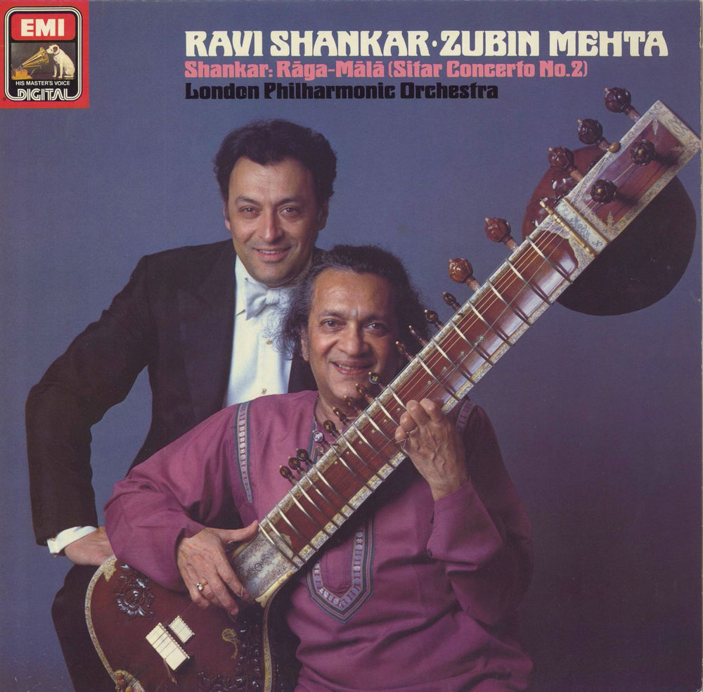 Ravi Shankar Raga-Mala (Sitar Concerto No. 2) German vinyl LP album (LP record) 1C067-43343T