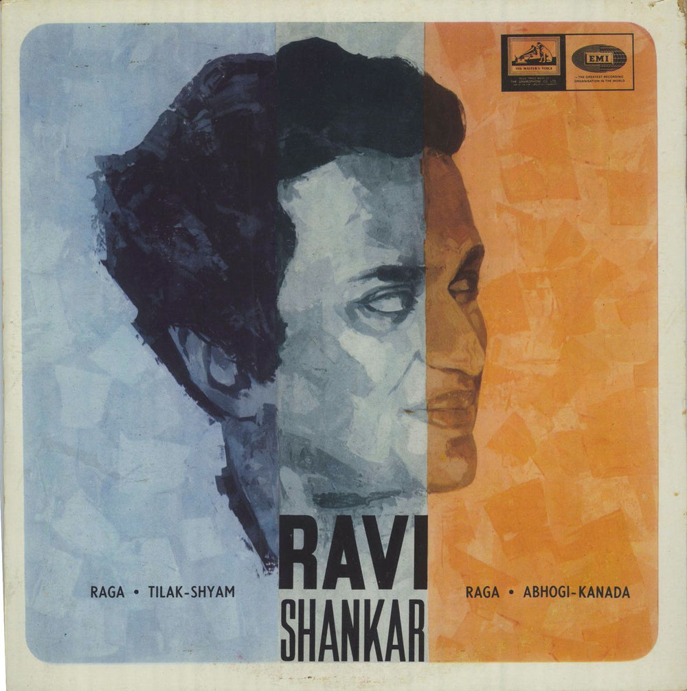 Ravi Shankar Raga - Tilak-Shyam / Abhogi-Kanada Indian vinyl LP album (LP record) EASD.1307