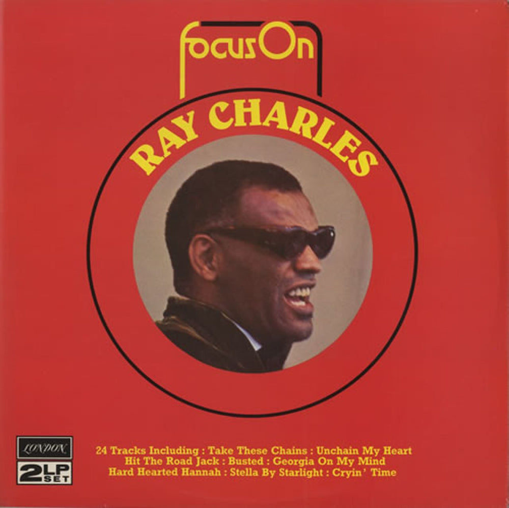 Ray Charles Focus On + Press Sheet UK 2-LP vinyl record set (Double LP Album) FOSU1/2