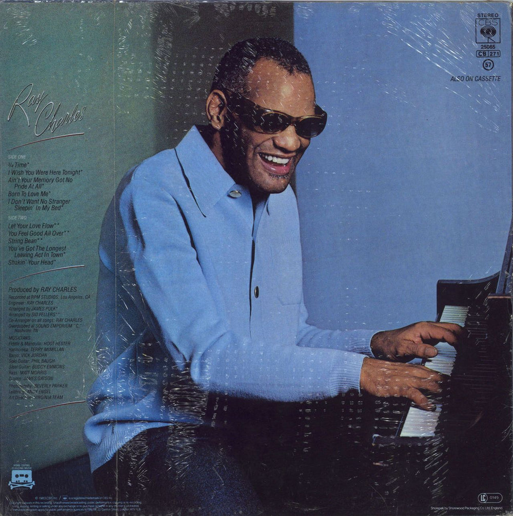 Ray Charles Wish You Were Here Tonight - Open Shrink UK vinyl LP album (LP record)