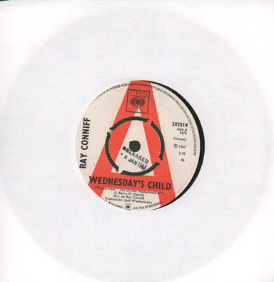 Ray Conniff Wednesday's Child - A Label UK Promo 7" vinyl single (7 inch record / 45) 202514