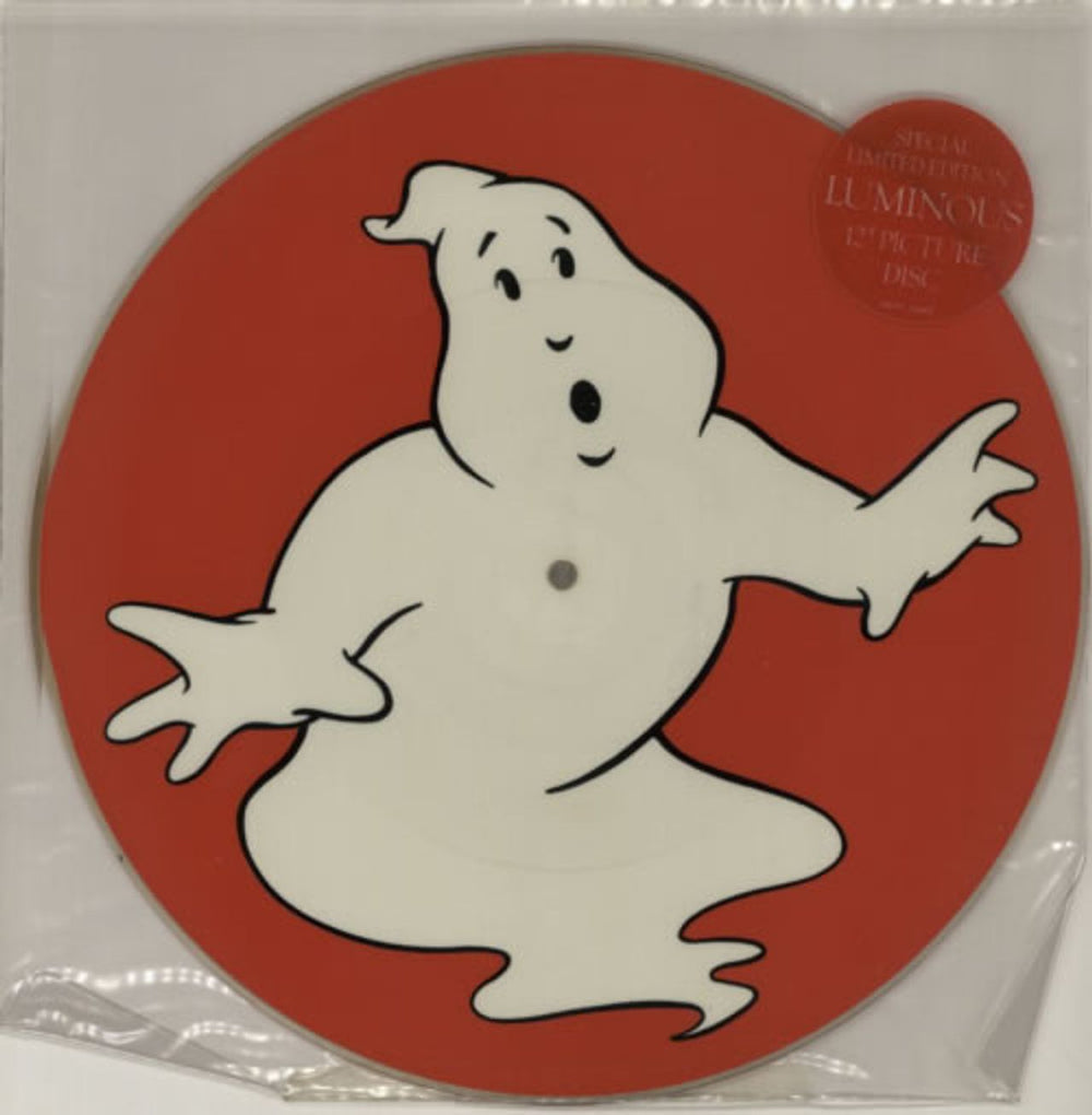 Ray Parker Jr Ghostbusters + Hype Sticker UK 12" vinyl picture disc (12 inch picture record) ARIPD12580