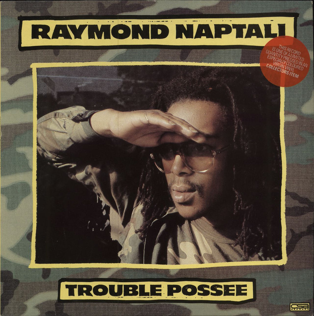 Raymond Naptali Trouble Possee - Yellow Vinyl + Hype Sticker UK vinyl LP album (LP record) CSLP3