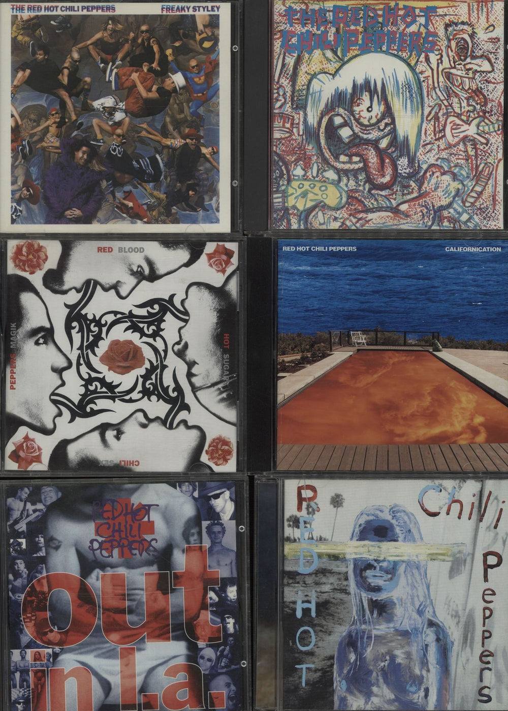 Red Hot Chili Peppers 1984-2003 Albums UK CD album (CDLP) TEN CD ALBUMS