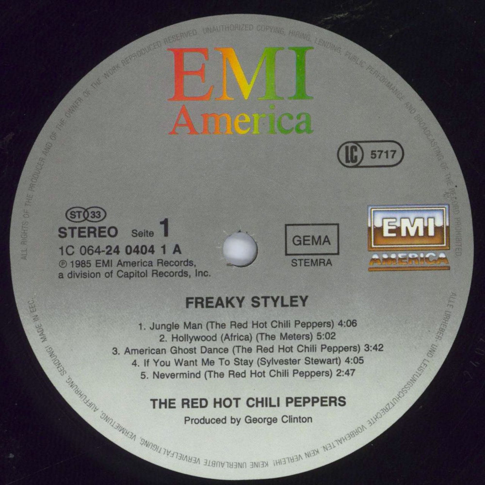 Red Hot Chili Peppers Freaky Styley - EX German vinyl LP album (LP record) RHCLPFR820132