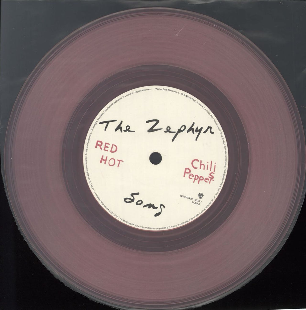 Red Hot Chili Peppers The Zephyr Song US 7" vinyl single (7 inch record / 45) RHC07TH226020