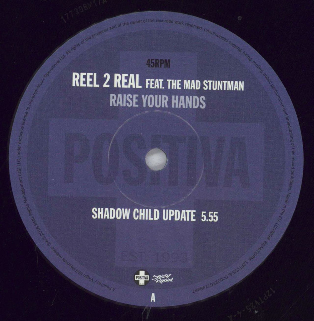 Reel 2 Real Raise Your Hands UK 12" vinyl single (12 inch record / Maxi-single) R2R12RA830121