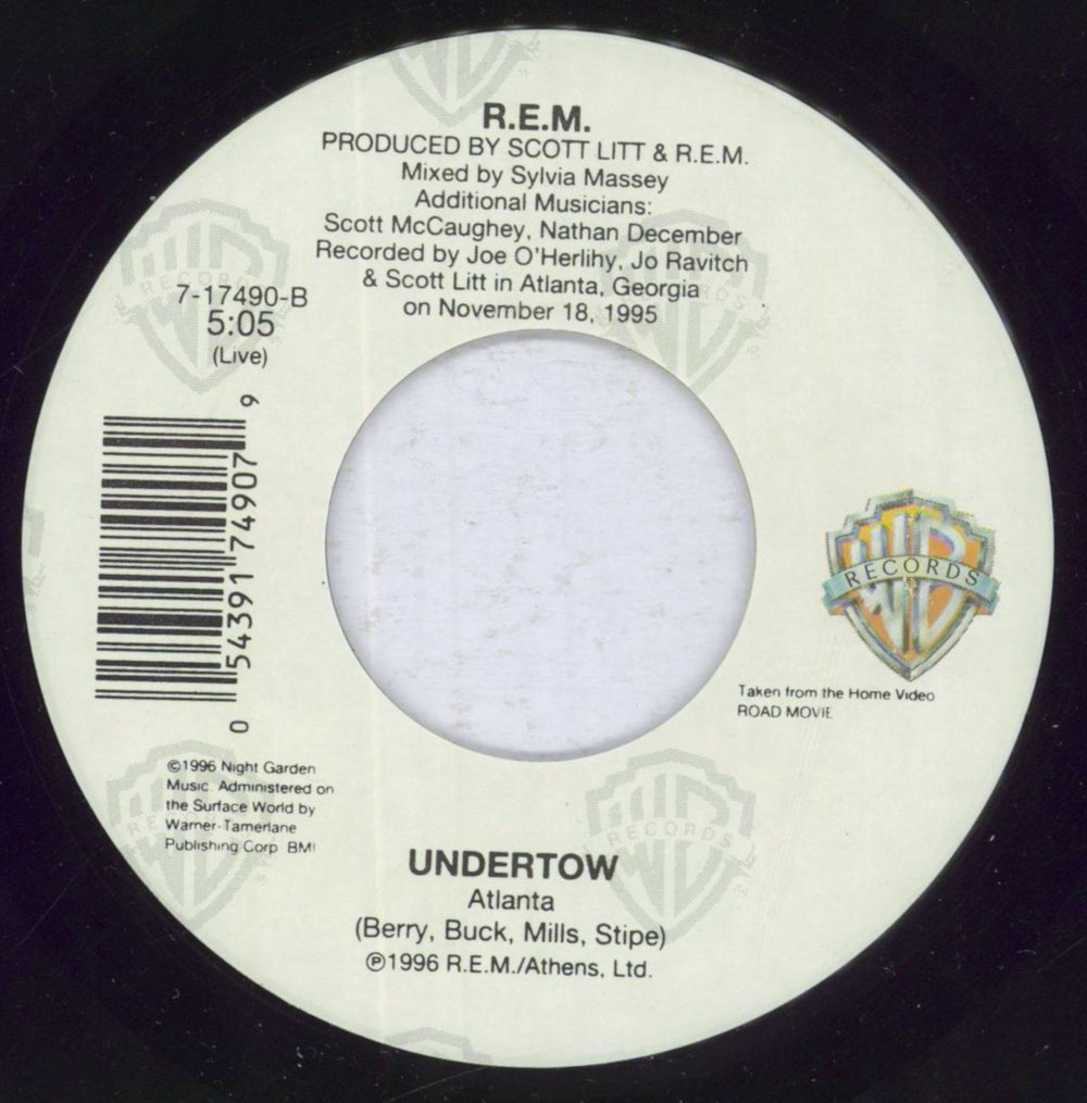 REM Bittersweet Me US 7" vinyl single (7 inch record / 45) 054391749079