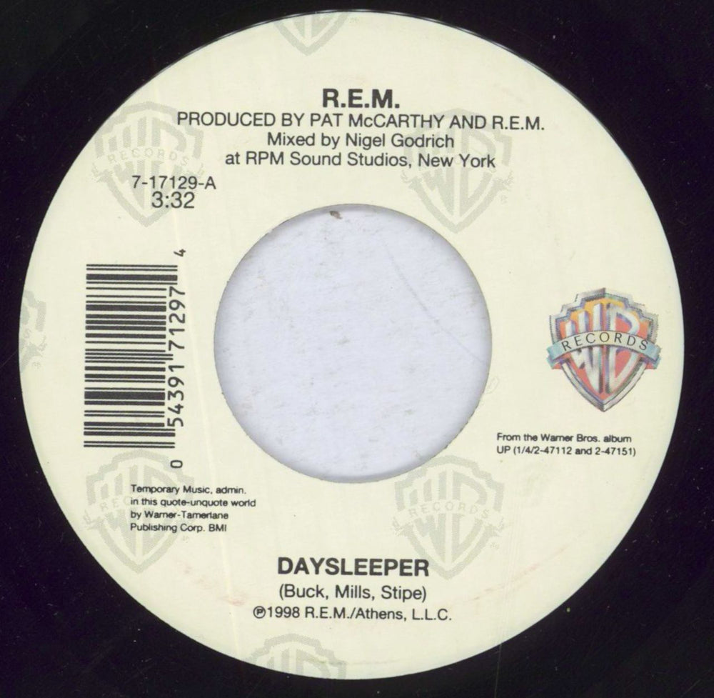 REM Daysleeper US 7" vinyl single (7 inch record / 45) 7-17129