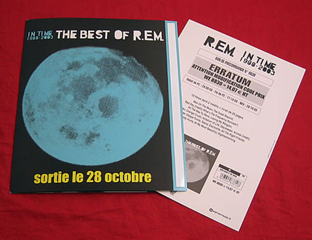 REM In Time 1988-2003 The Best Of R.E.M. French Promo display PROMO DISPLAY