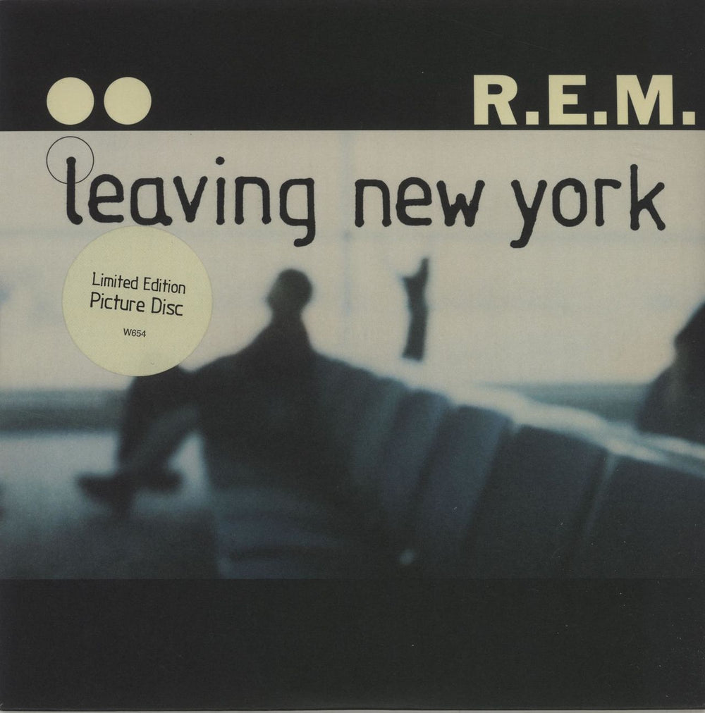 REM Leaving New York UK 7" vinyl picture disc (7 inch picture disc single) W654