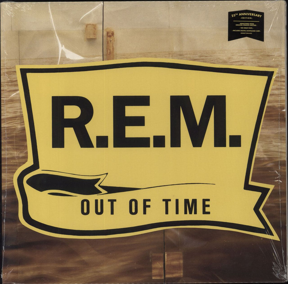 REM Out Of Time - 180gram Vinyl + shrink UK vinyl LP album (LP record) 0888072004405