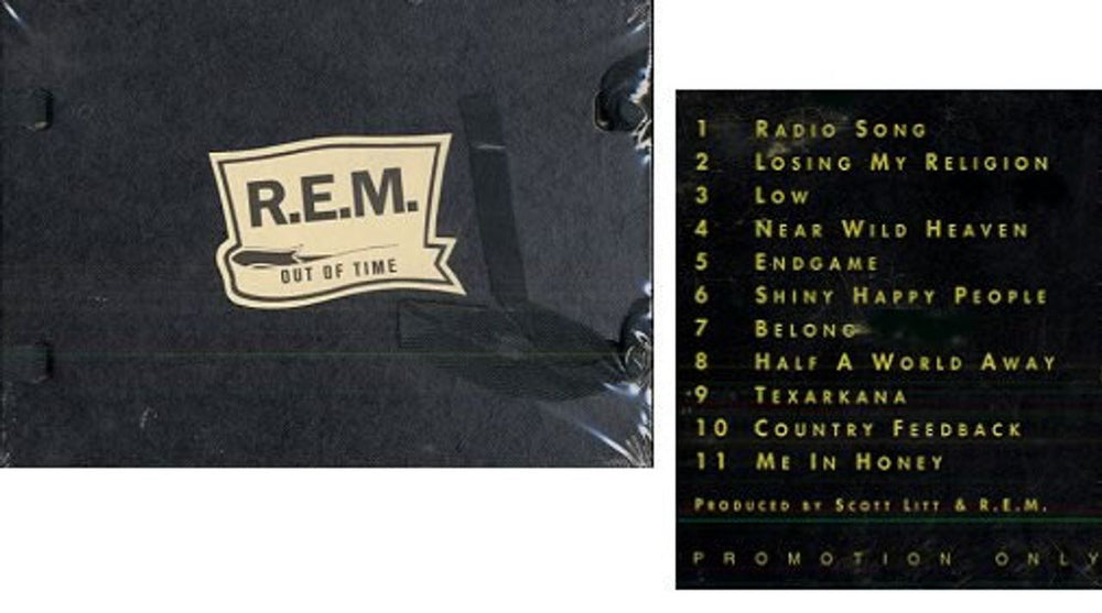 REM Out Of Time - Sealed Folio Pack US Promo CD album (CDLP) 926527-2