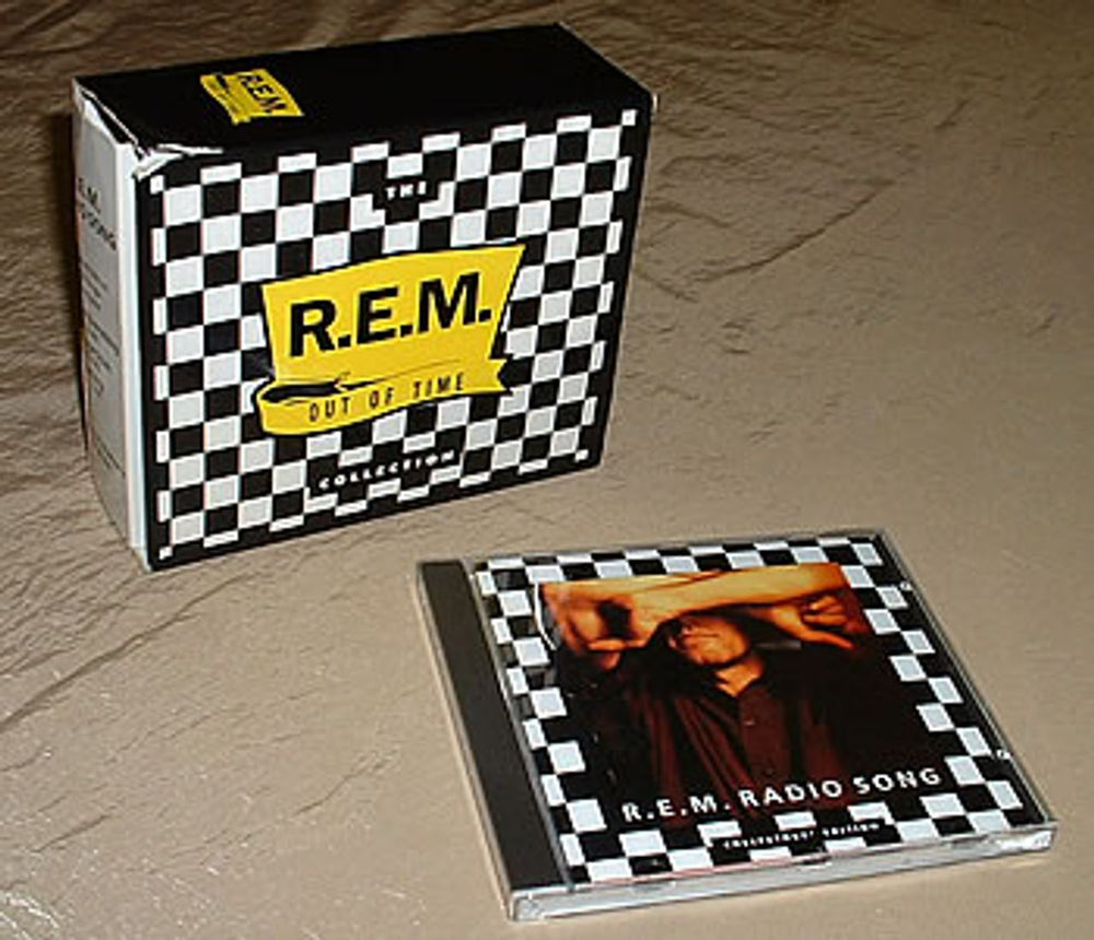 REM Radio Song + Out Of Time Box UK CD single (CD5 / 5") W0072CDX