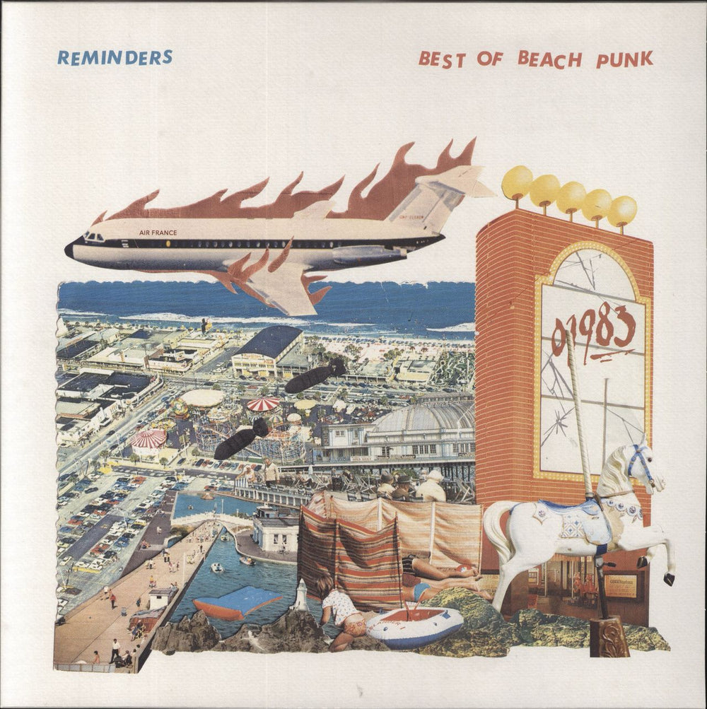 Reminders Best Of Beach Punk - Blue Vinyl UK vinyl LP album (LP record) VENN054 / WTR-098