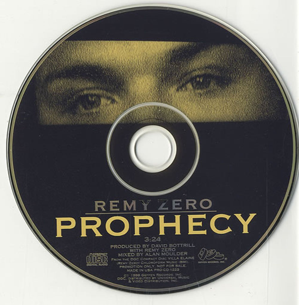 Remy Zero Prophecy US Promo CD single (CD5 / 5") RMYC5PR448939