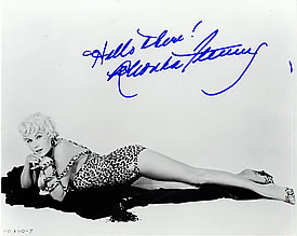 Rhonda Fleming Autographed Publicity Photograph UK Promo photograph SIGNED PHOTO