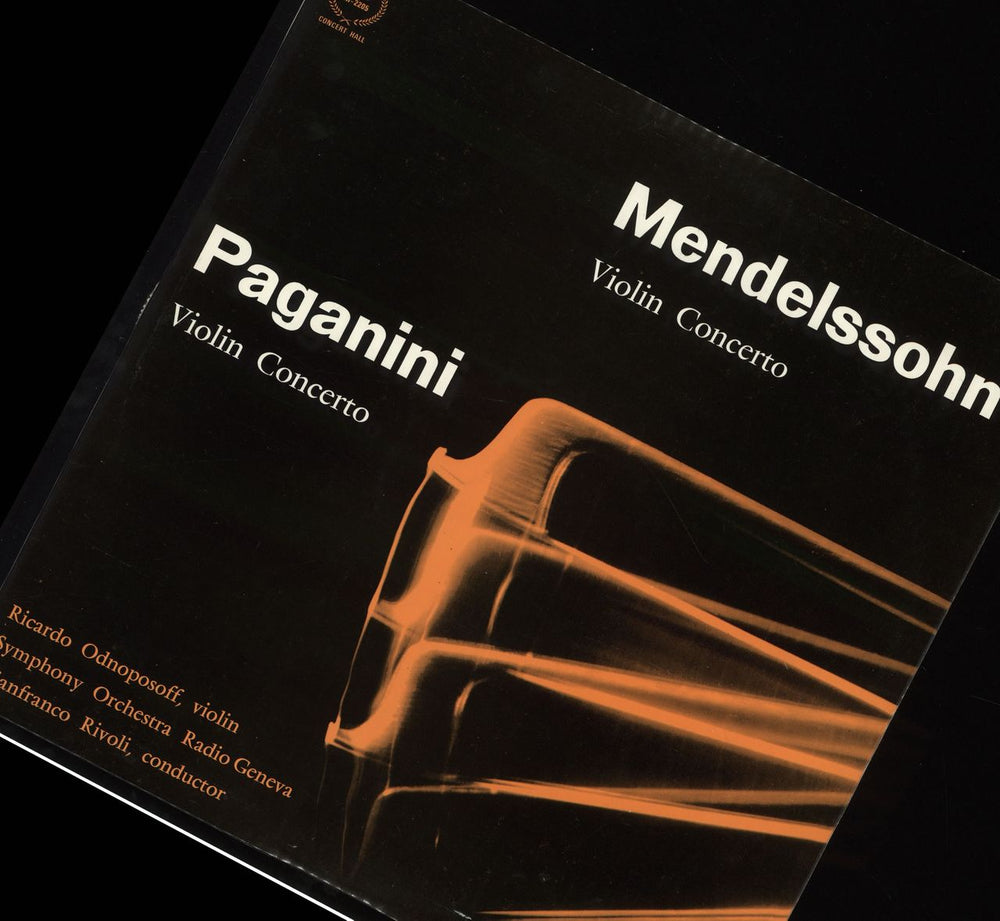 Ricardo Odnoposoff Mendelssohn: Violin Concerto / Paganini: Violin Concerto UK vinyl LP album (LP record) AM2205