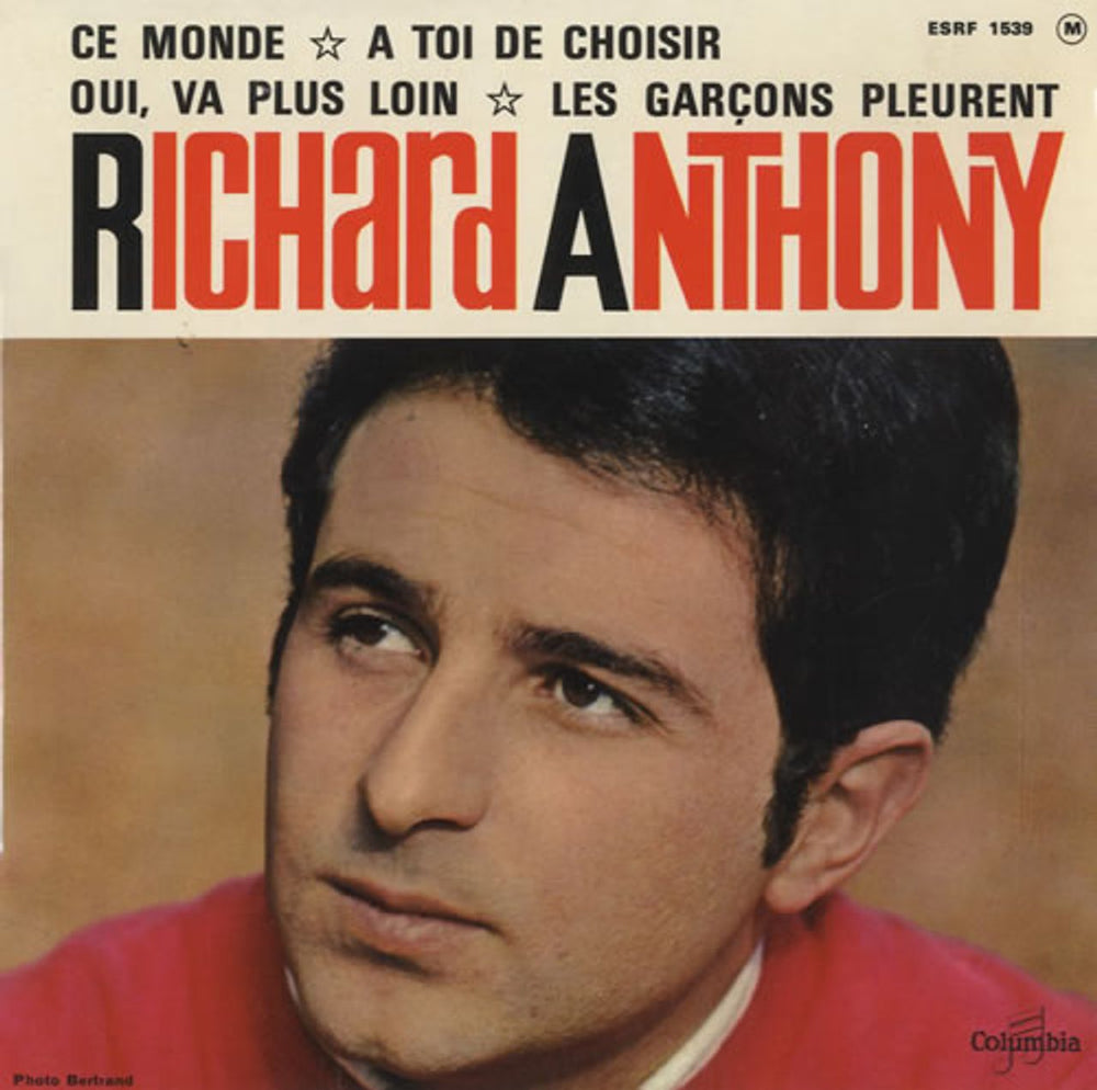 Richard Anthony Ce Monde EP French 7" vinyl single (7 inch record / 45) ESRF1539