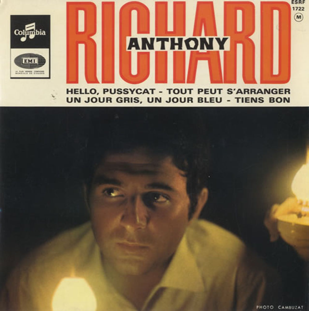 Richard Anthony Hello Pussycat EP French 7" vinyl single (7 inch record / 45) ESRF1722