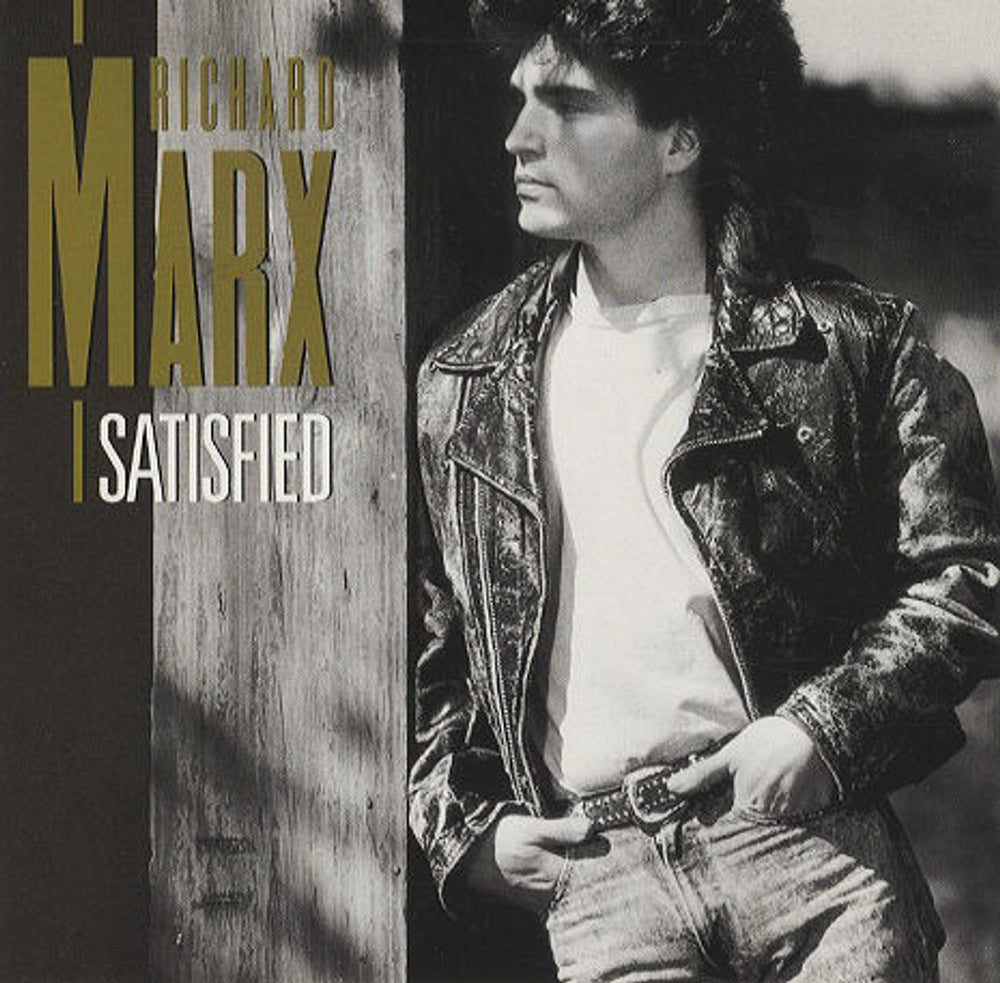 Richard Marx Satisfied UK 7" vinyl single (7 inch record / 45) MT64