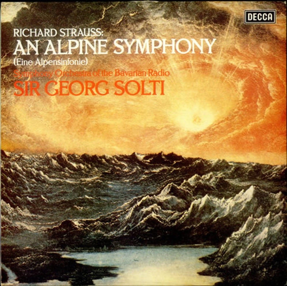 Richard Strauss An Alpine Symphony UK vinyl LP album (LP record) SXL6959