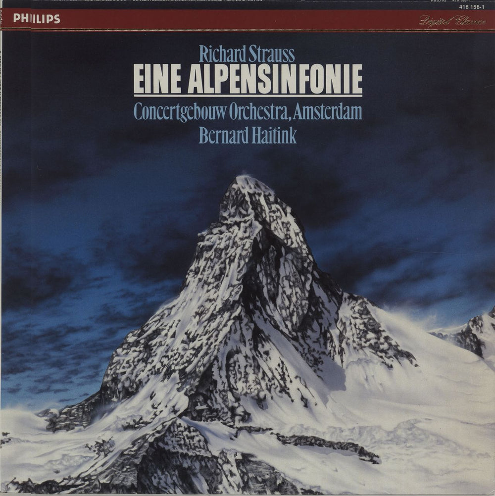 Richard Strauss Eine Alpensinfonie Dutch vinyl LP album (LP record) 416156-1