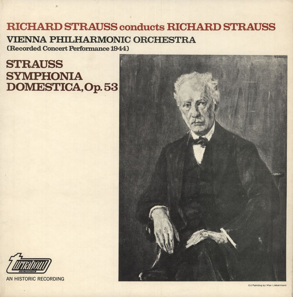 Richard Strauss Symphonia Domestica, Op. 53 UK vinyl LP album (LP record) TV4363