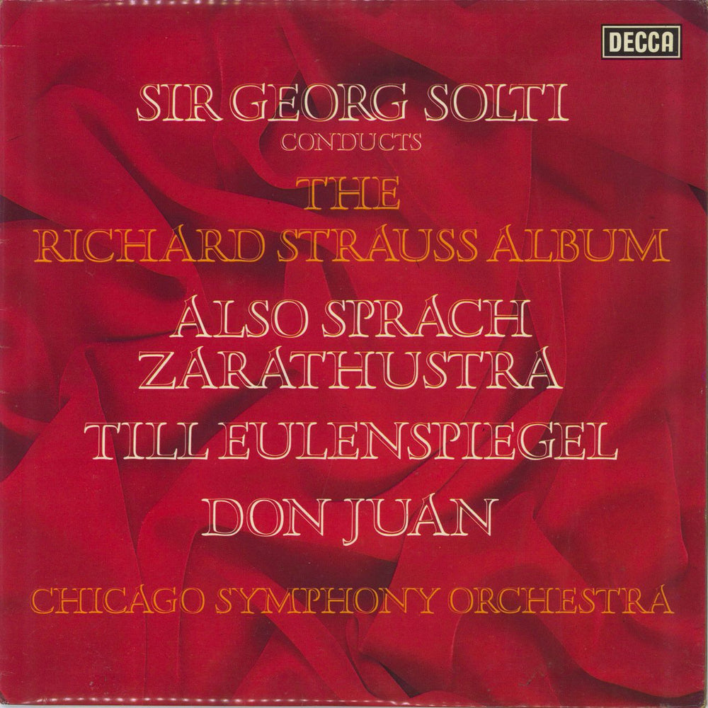 Richard Strauss The Richard Strauss Album - Test Pressing UK vinyl LP album (LP record) SXL6749