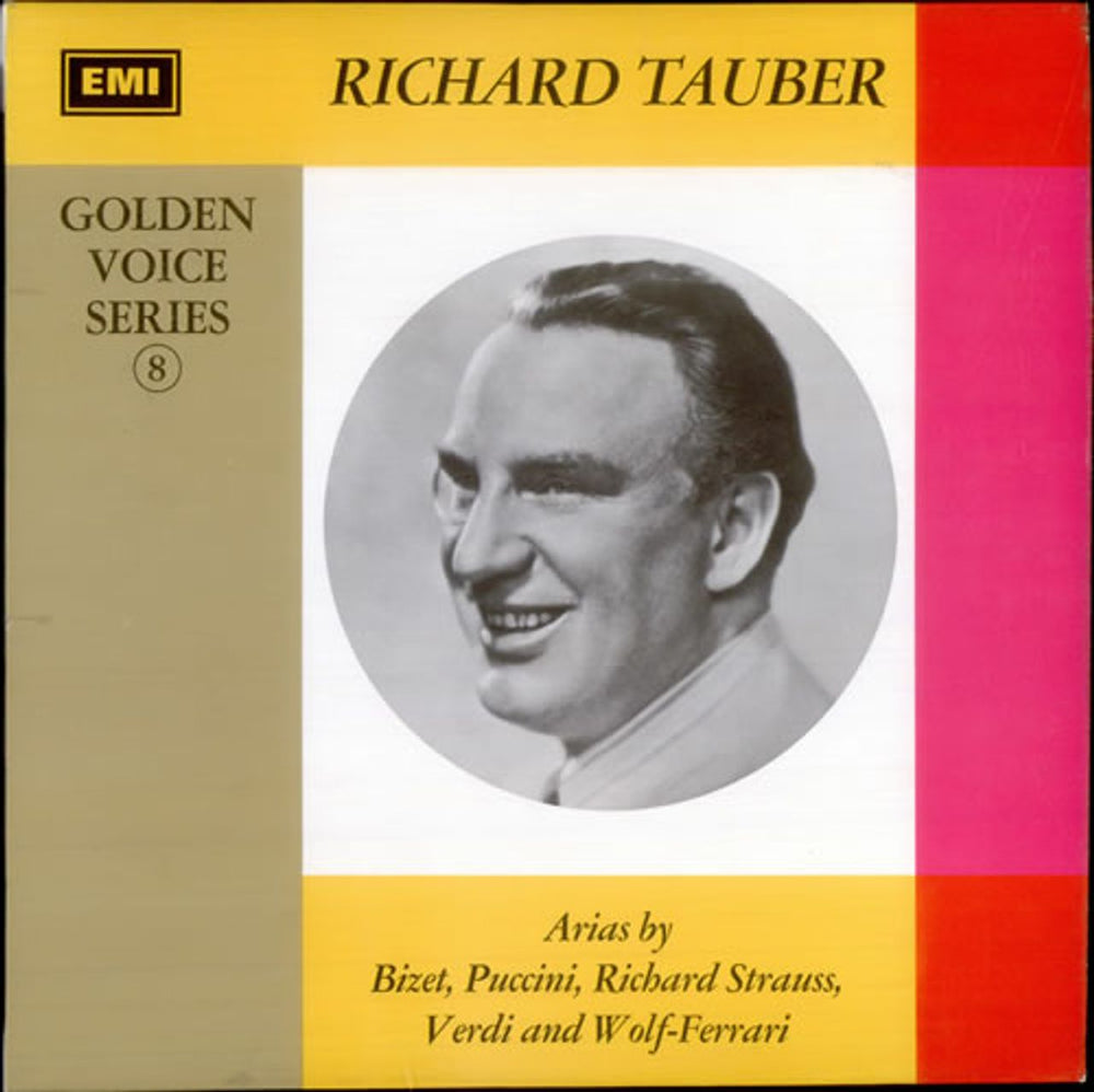 Richard Tauber Golden Voice Series No. 8 UK vinyl LP album (LP record) HQM1111