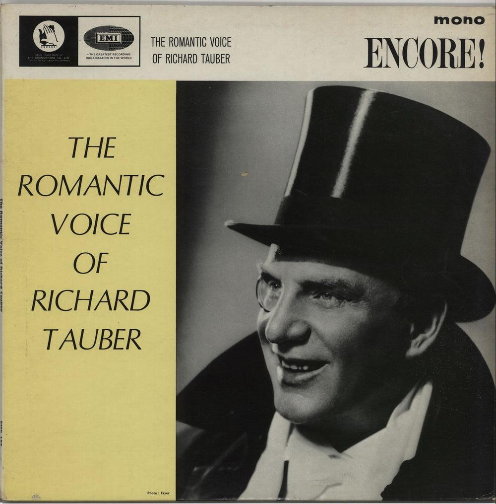 Richard Tauber The Romantic Voice Of Richard Tauber UK vinyl LP album (LP record) ENC189