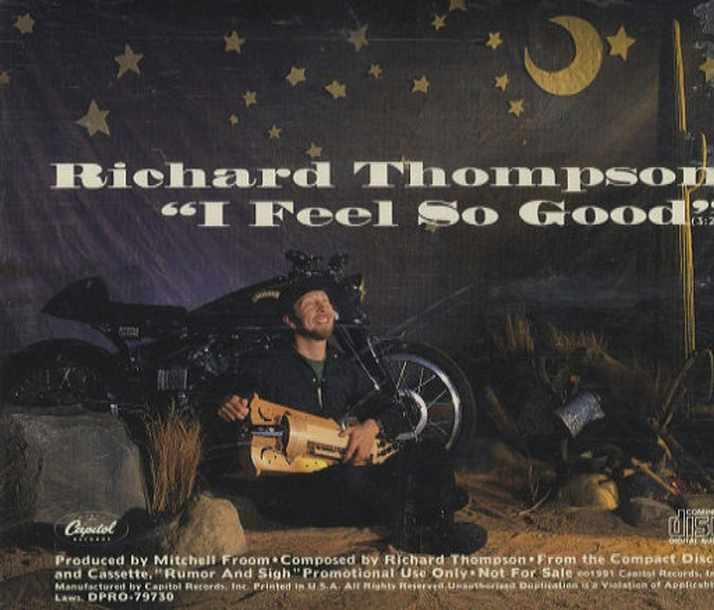 Richard Thompson I Feel So Good US Promo CD single (CD5 / 5") DPRO-79730