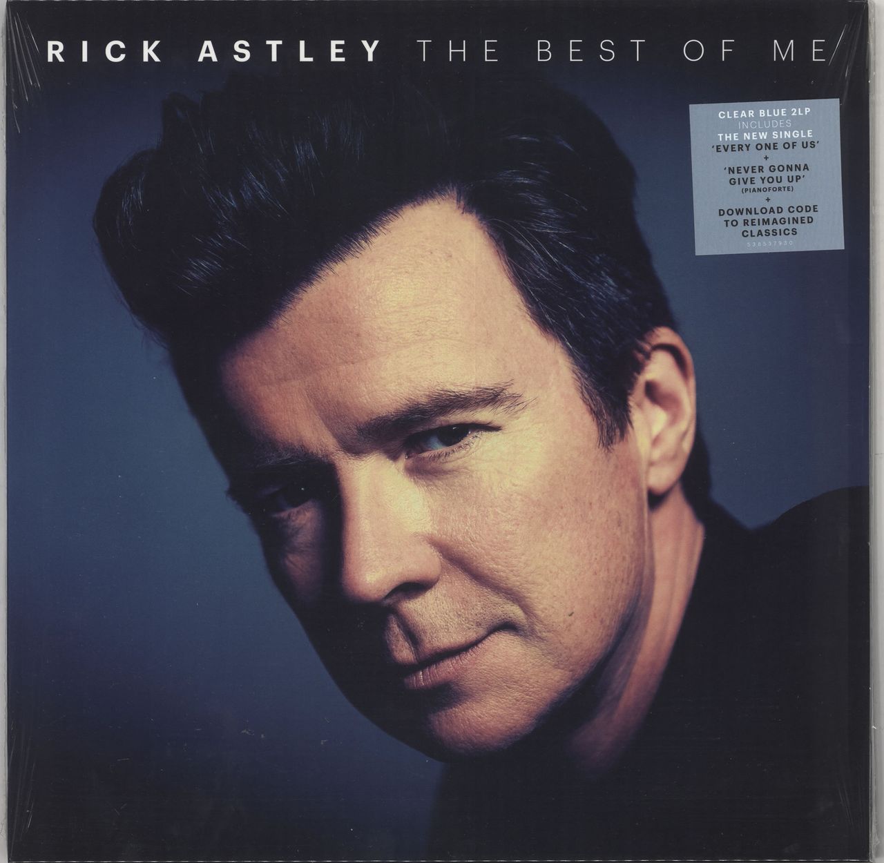 Rick Astley The Best Of Me - 180gm Blue Vinyl - Sealed UK 2-LP Vinyl S ...